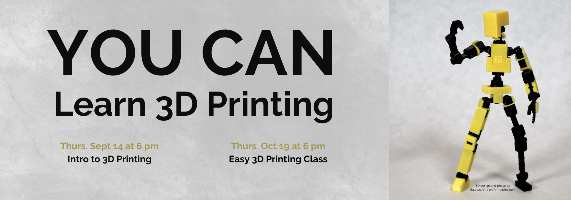 You can learn 3d printing